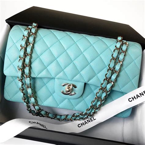 chanel navy blue purse|tiffany blue chanel bag.